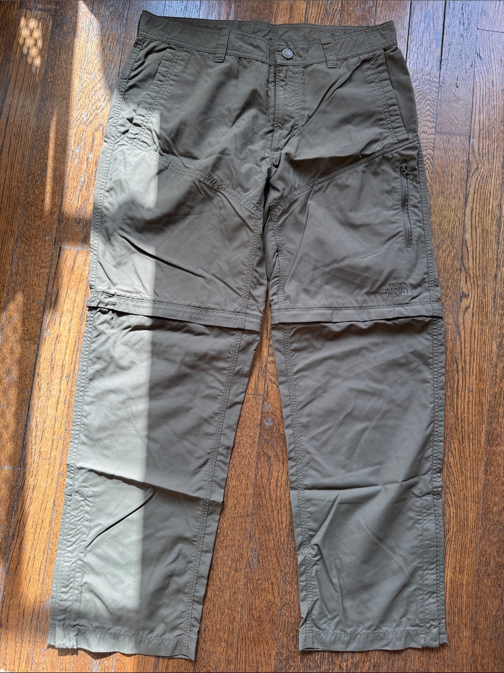 The North Face Men's Cargo Zip-Off Pants in Olive